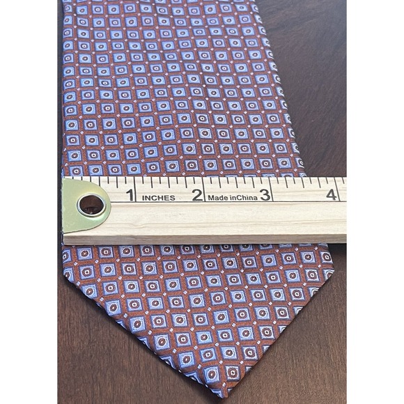 Van Heusen, 100% Silk, Men’s Neck Tie, Made In Usa - Picture 4 of 9